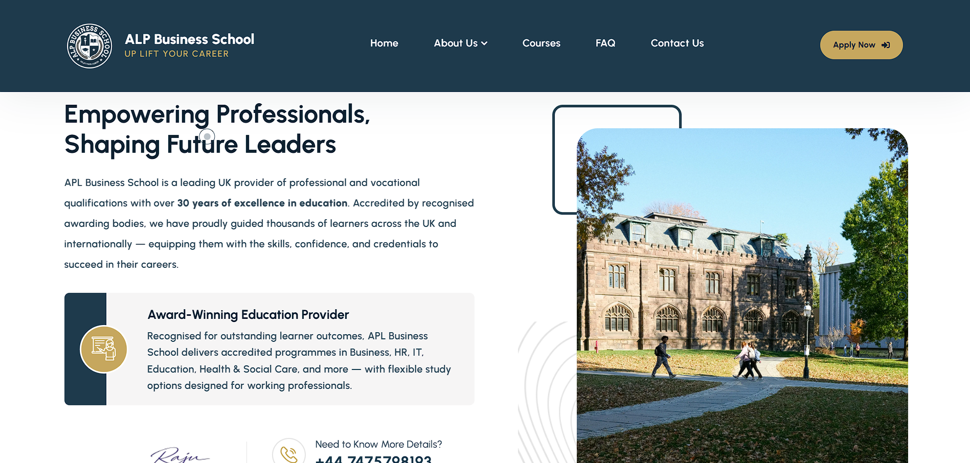 ALP Business School UK — Built by Flurix.in